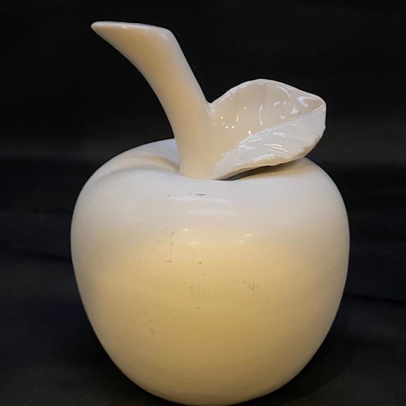 Apropos Home Collection Other - White Ceramic Apple Statue Modern Farmhouse Home Decor
